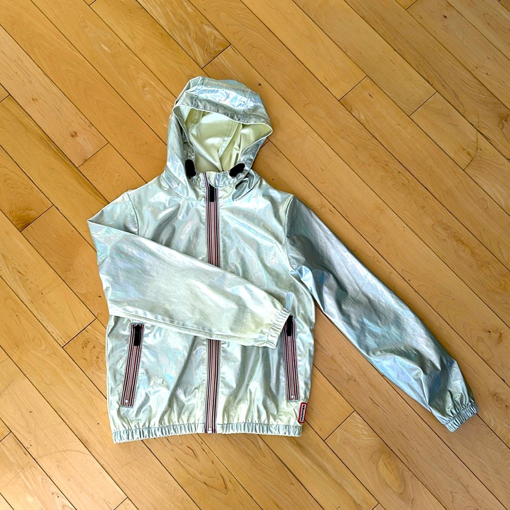 Kids Hunter chrome rain jacket